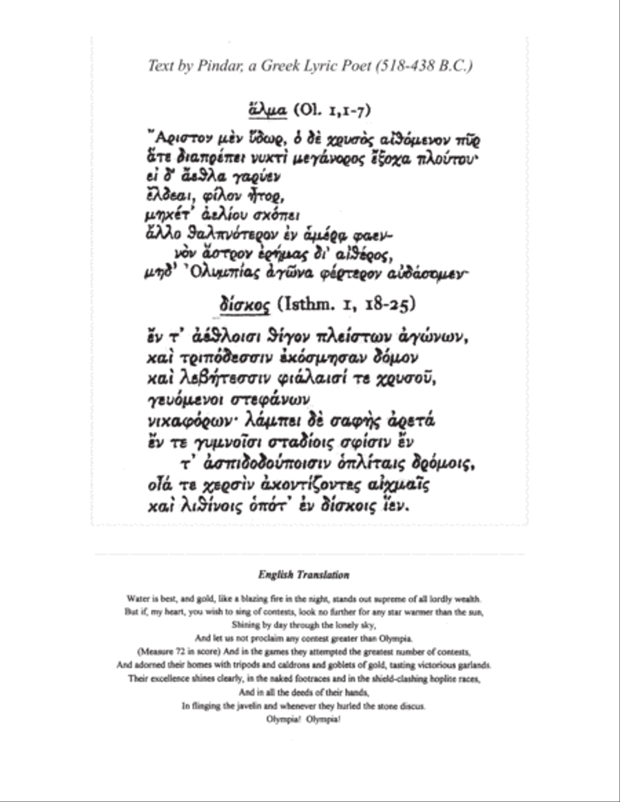 Olympiad (vocal score) 4-Part scores gallery preview page 4