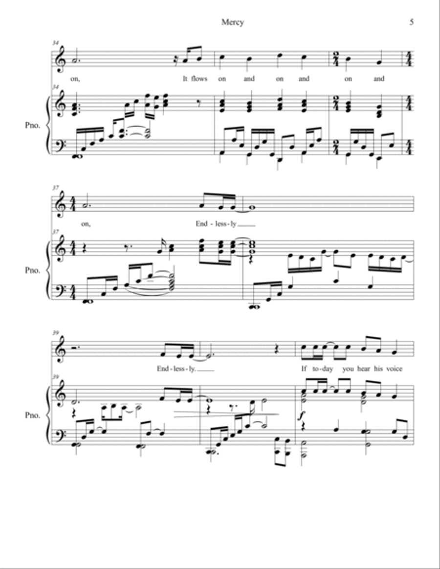 Mercy Mercy Voice scores gallery preview page 5