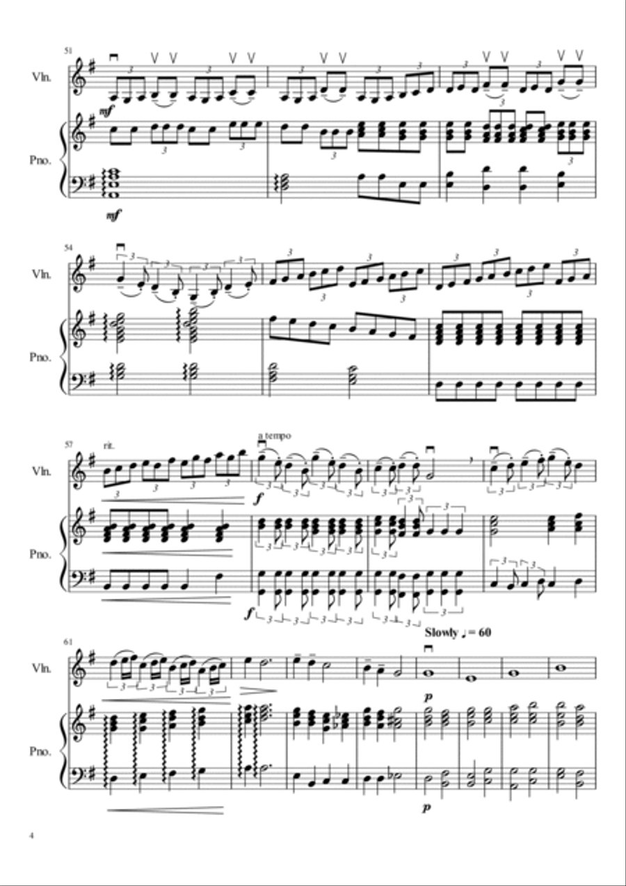 Violin Sonata No. 1 Violin Solo scores gallery preview page 4