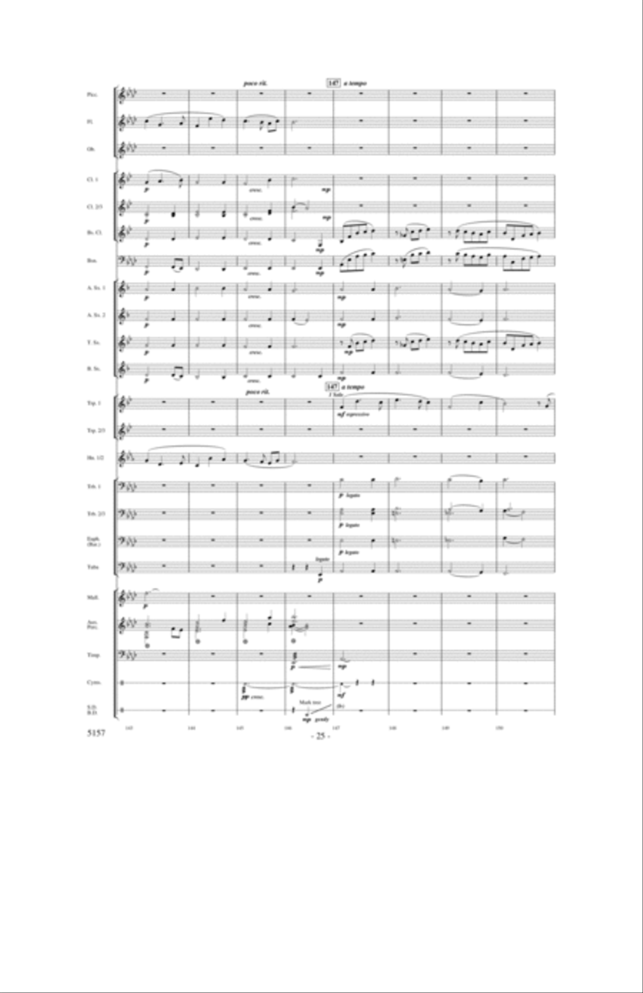 Fate of the Gods Concert Band scores gallery preview page 24