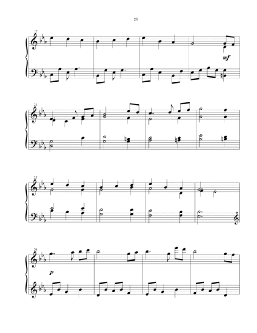 The First Noel - moderate level piano solo Piano Solo scores gallery preview page 3