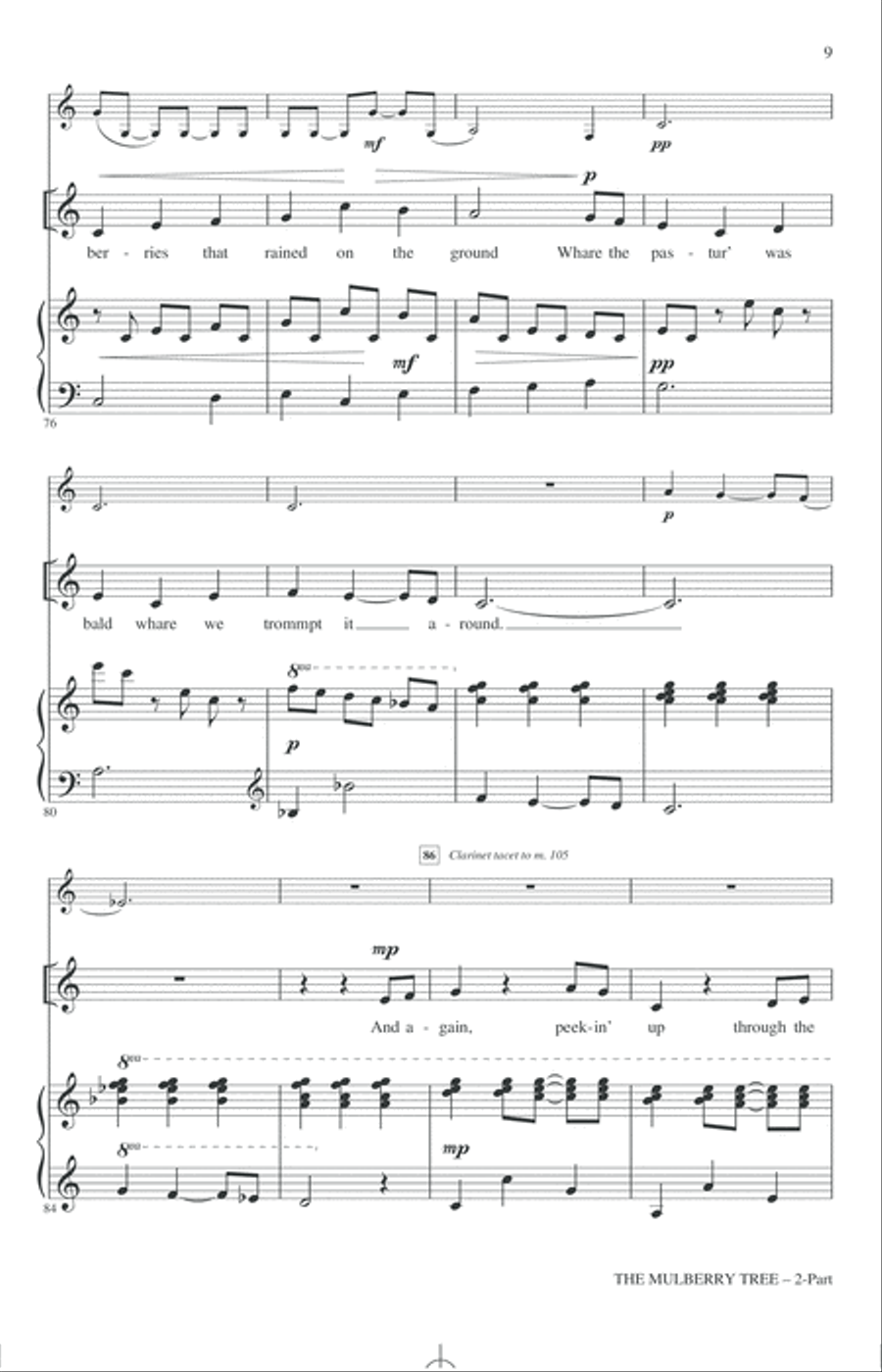 The Mulberry Tree 2-Part scores gallery preview page 7