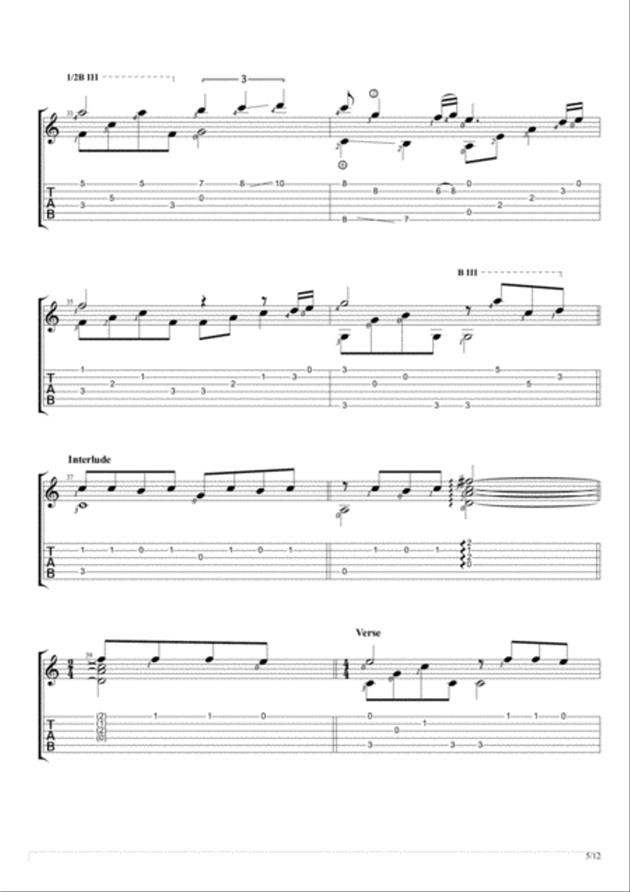 One Moment In Time One Moment In Time Electric Guitar scores gallery preview page 5