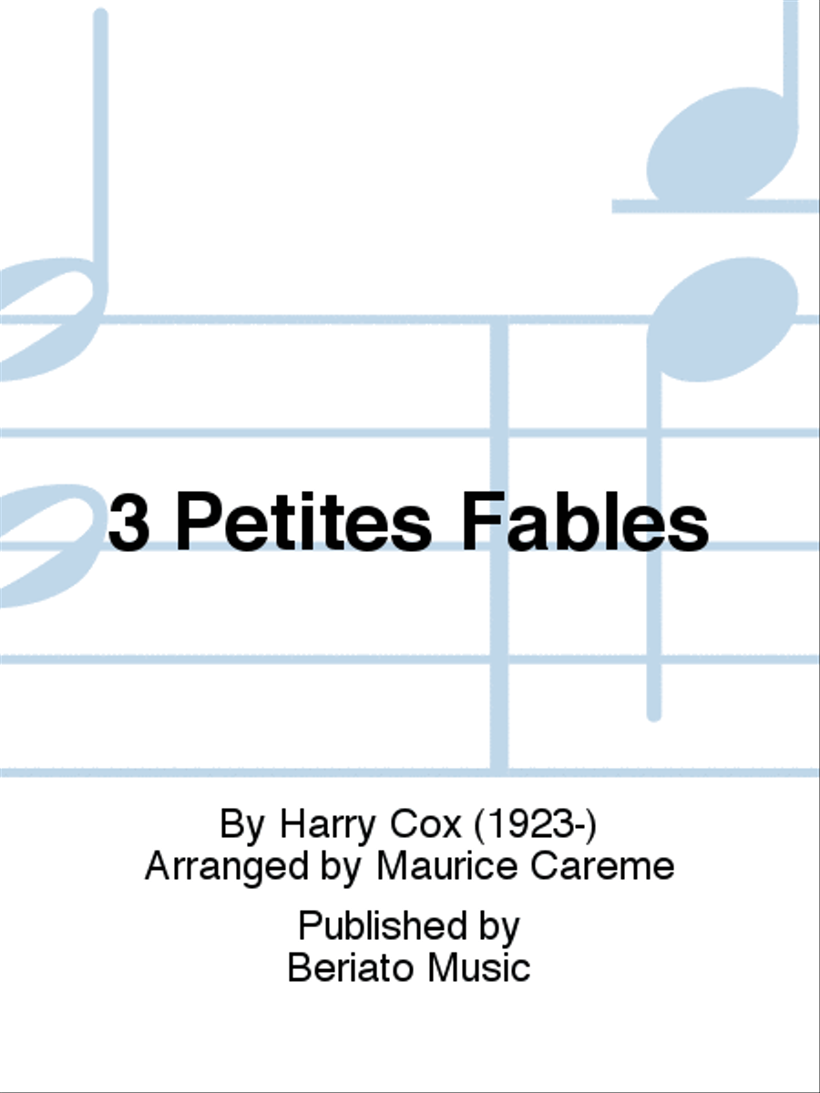 3 Petites Fables Voice Solo scores gallery preview page 1