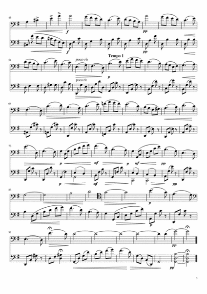 Spring Song by Frank Bridge arranged for 2 cellos image number null