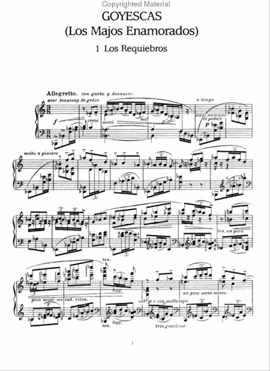 Goyescas, Spanish Dances and Other Works for Solo Piano Piano Solo scores gallery preview page 2