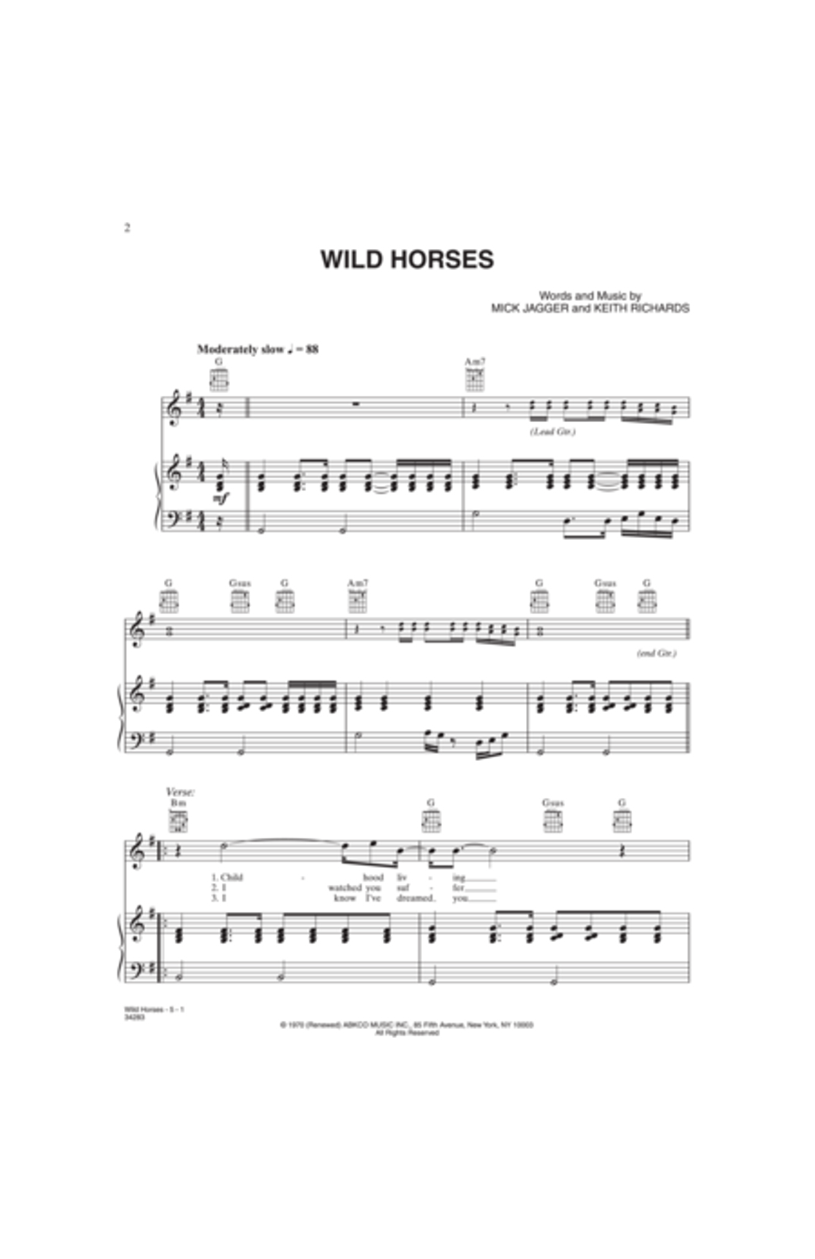 Wild Horses Small Ensemble scores gallery preview page 2