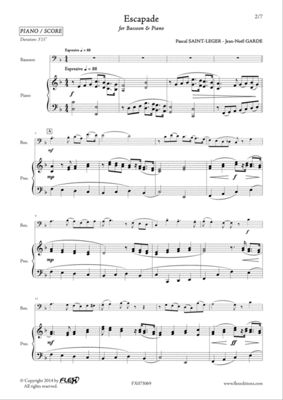 Escapade Bassoon scores gallery preview page 2