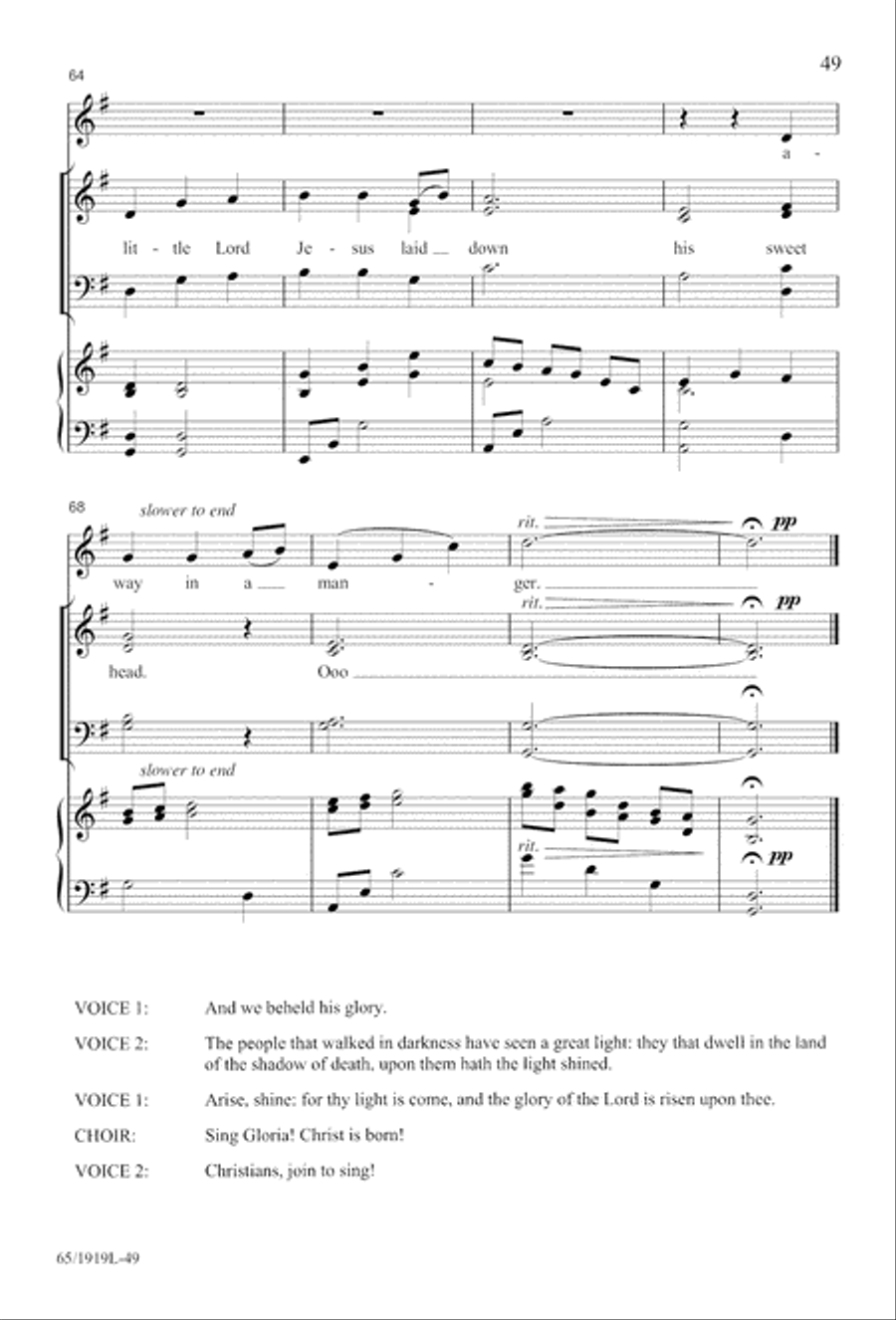 The Perfect Christmas 4-Part scores gallery preview page 51