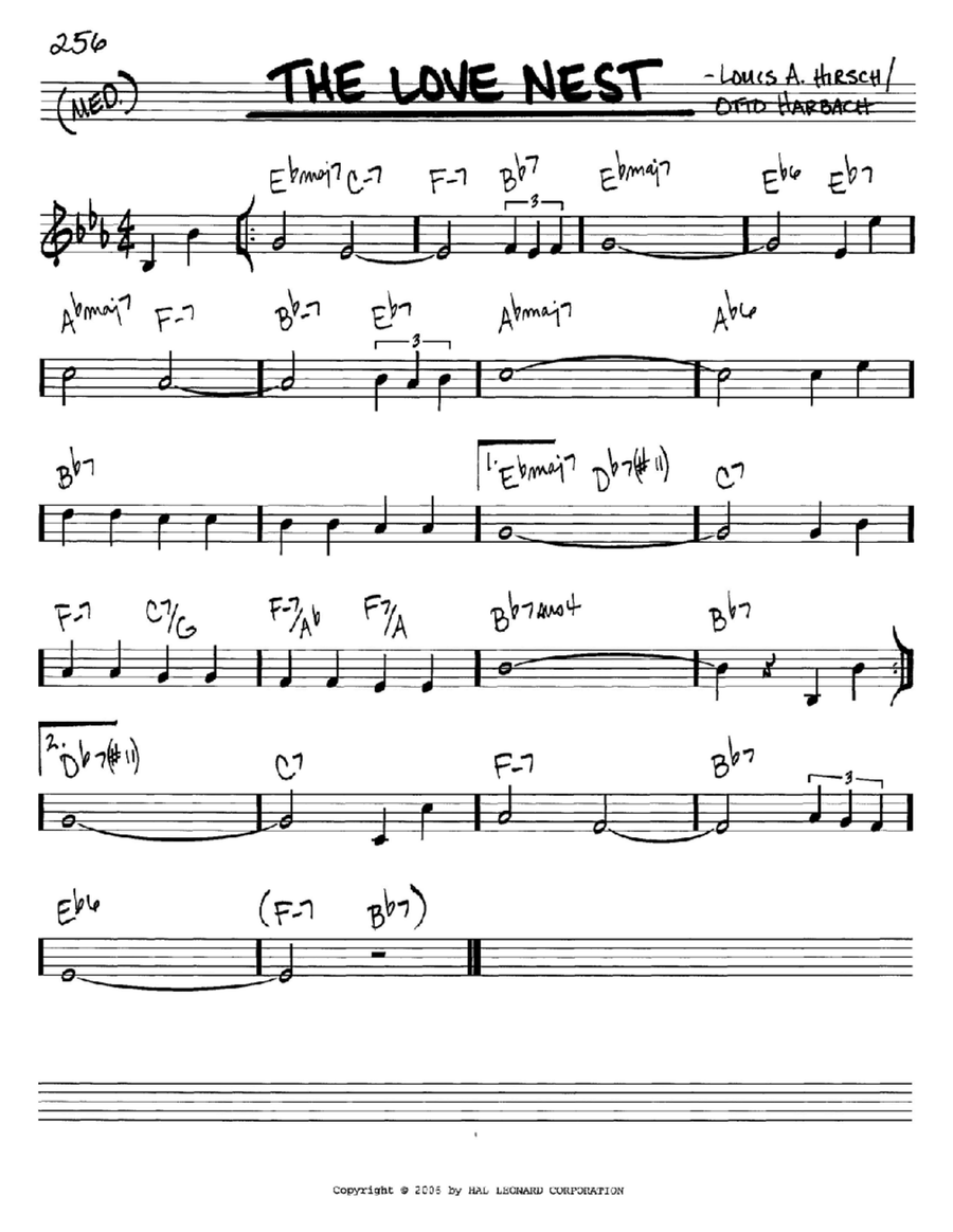 The Love Nest Piano scores gallery preview page 1