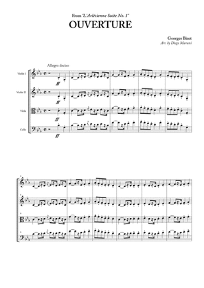 Book cover for "L'Arlesienne Suite No. 1" for String Quartet