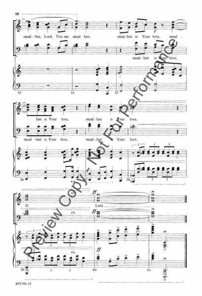 Steadfast (octavo) [SATB choir] image number null