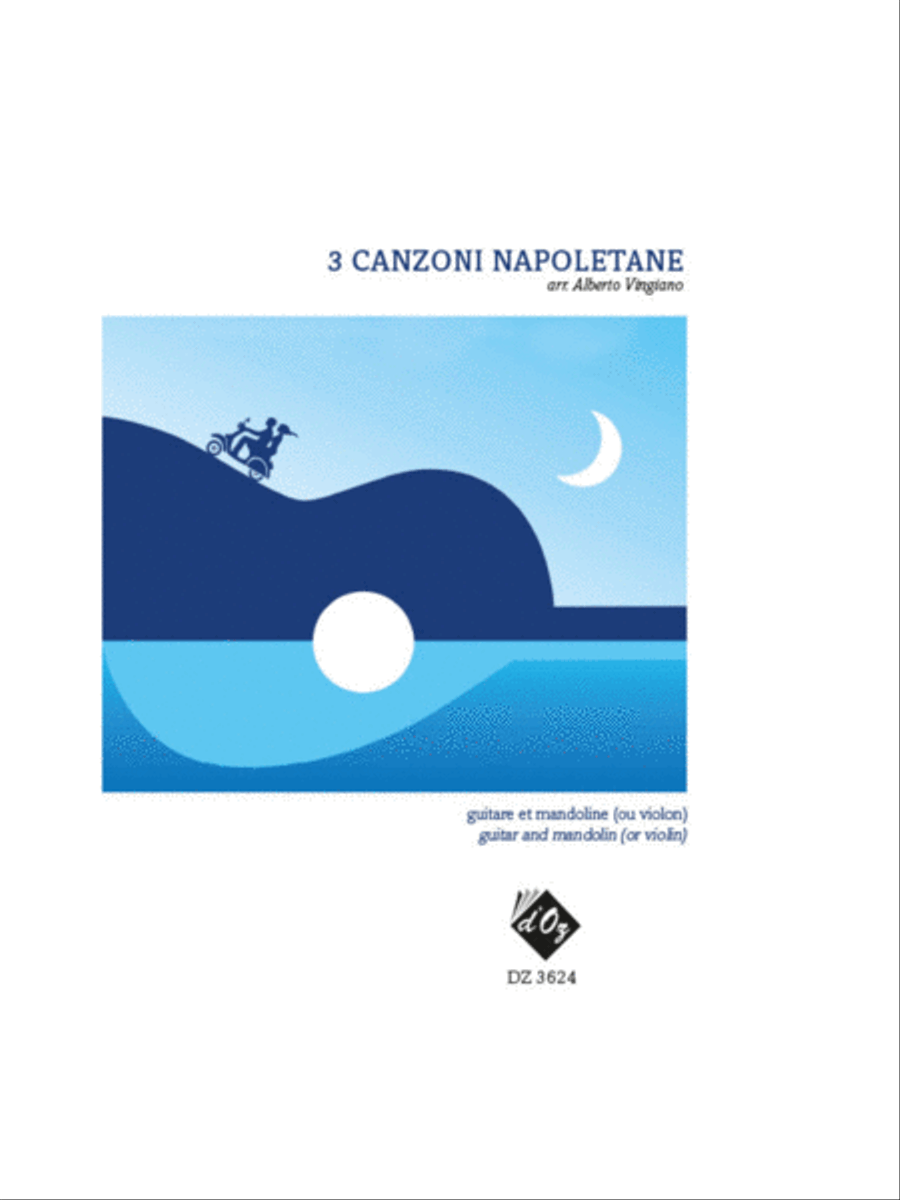 3 Canzoni napoletane Classical Guitar scores gallery preview page 1
