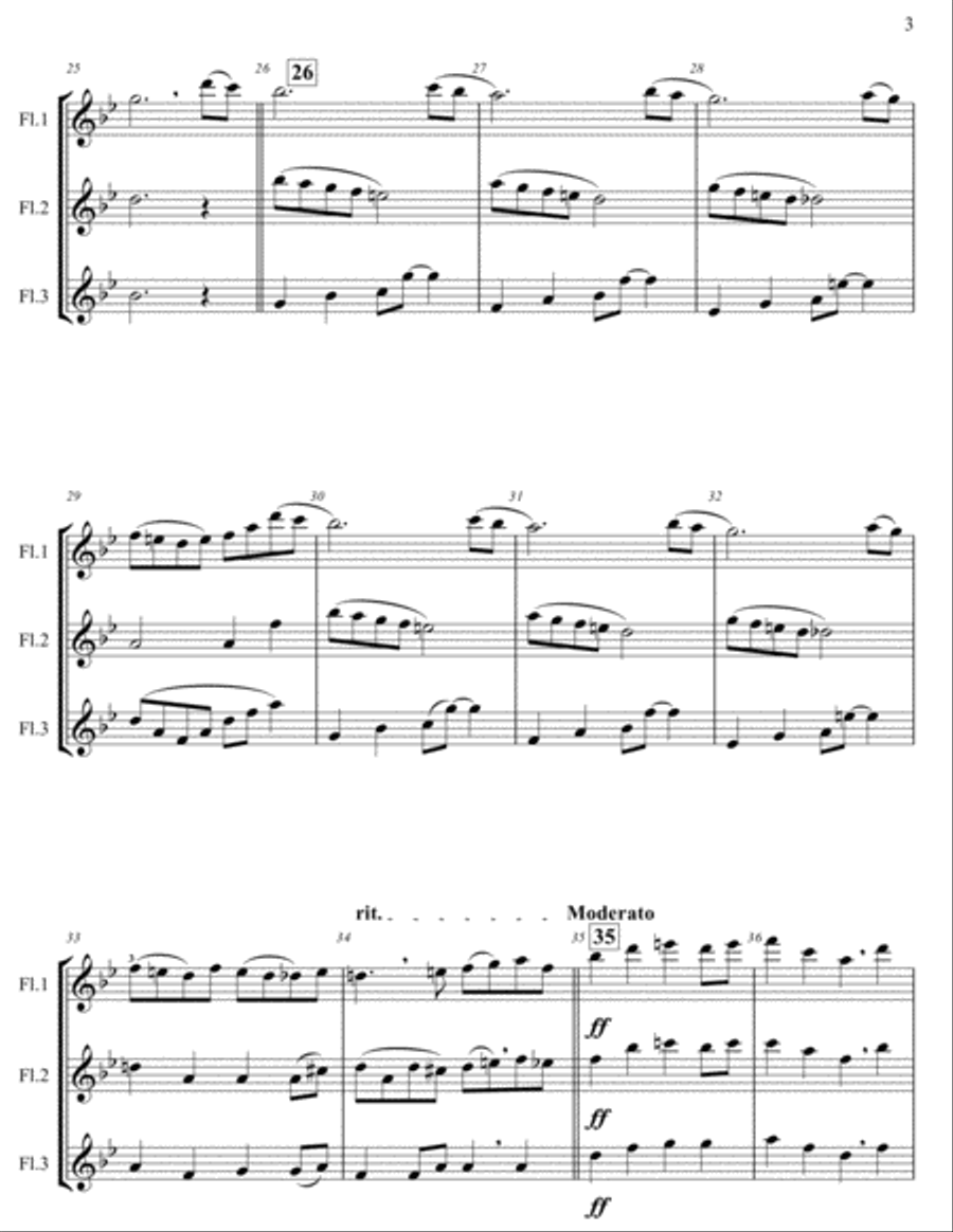 Millennium - Flute Trio Millennium - Flute Trio Flute Trio scores gallery preview page 4