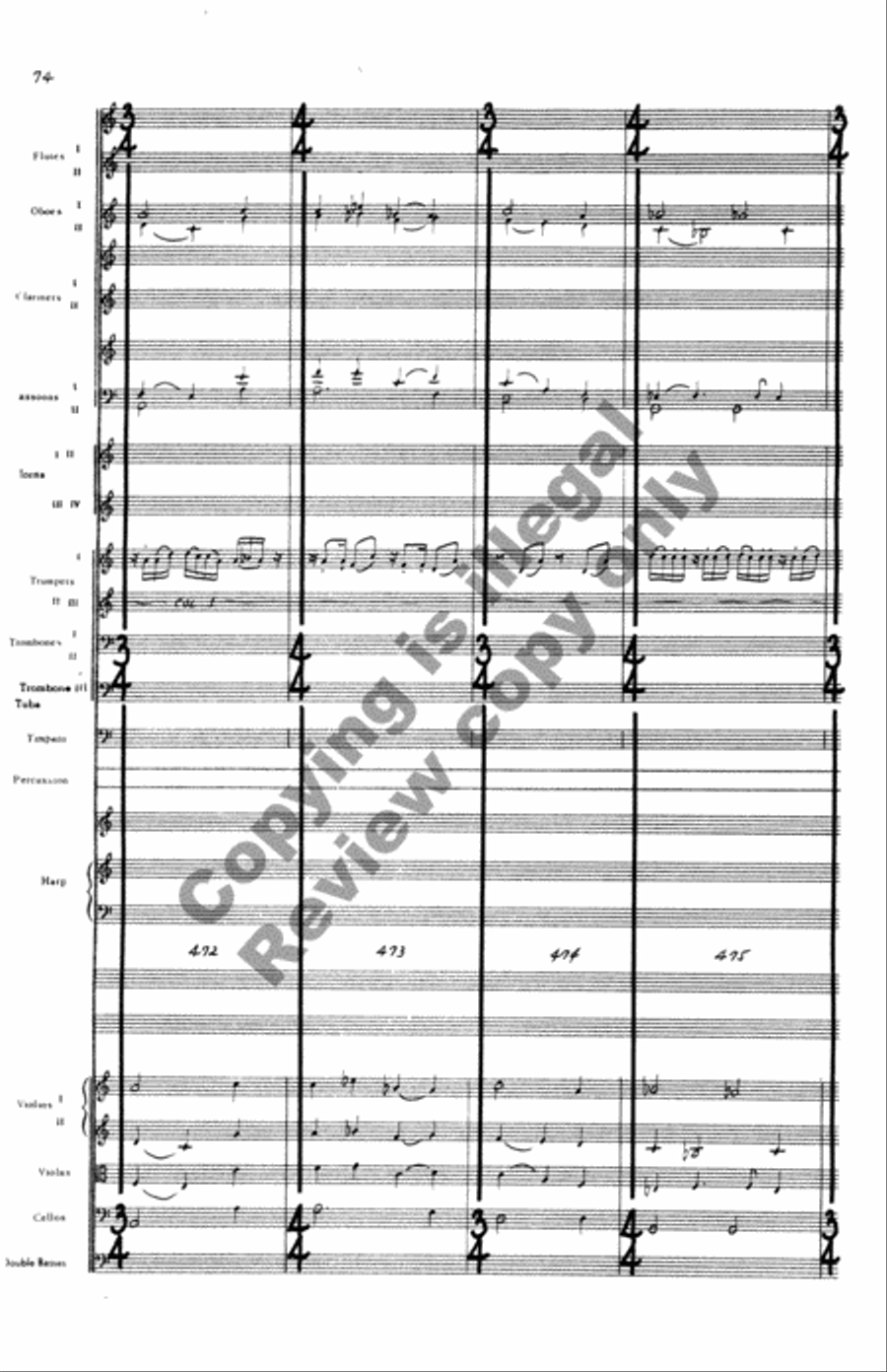 Concerto for Orchestra Full Orchestra scores gallery preview page 75