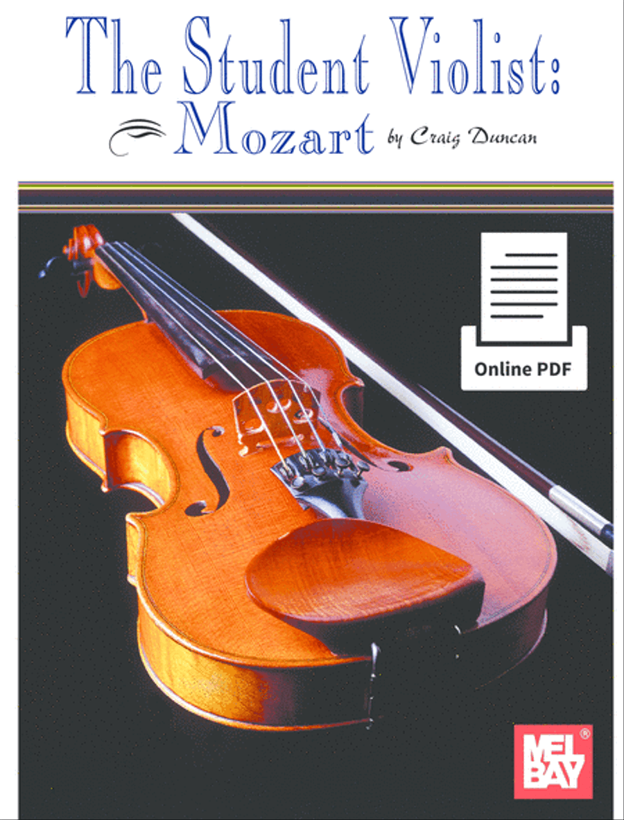 The Student Violist: Mozart Viola Solo scores gallery preview page 1