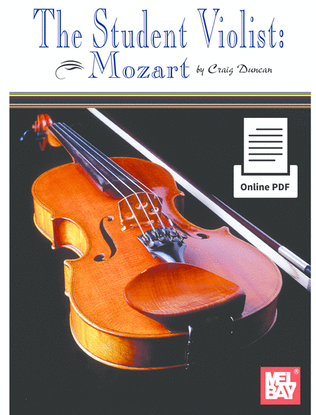Book cover for The Student Violist: Mozart