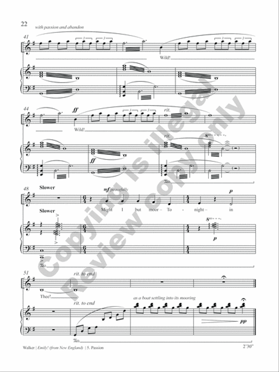 Emily! (from New England) Soprano Voice scores gallery preview page 29