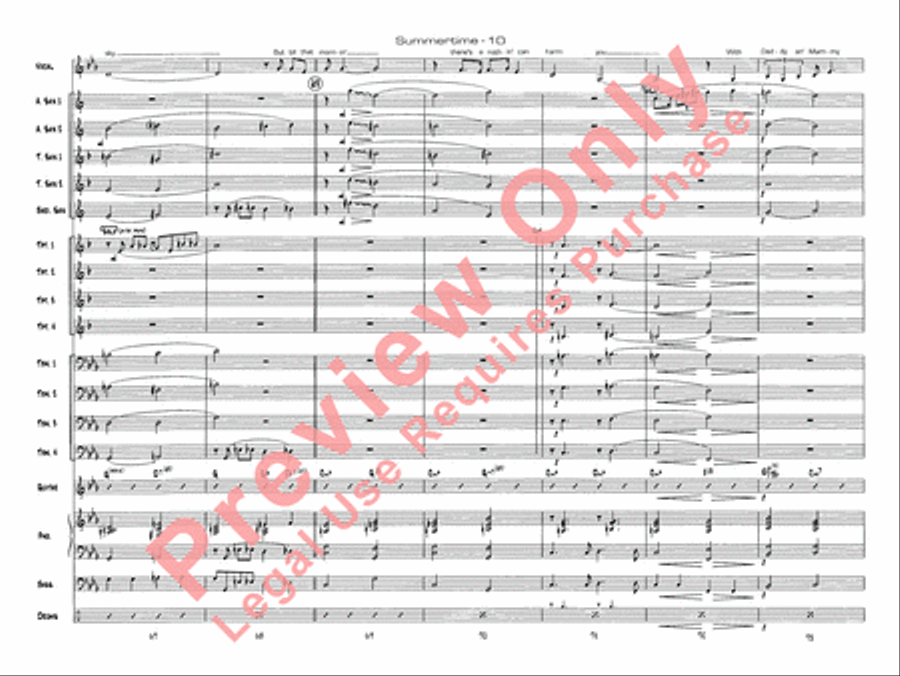 Summertime Jazz Ensemble scores gallery preview page 13