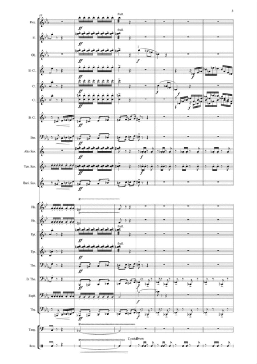 A Moment of Peace (Suite for concert band in five parts) + together with batches of instruments Concert Band scores gallery preview page 5