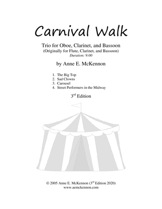Book cover for Carnival Walk (Ob-Cl-Bsn)