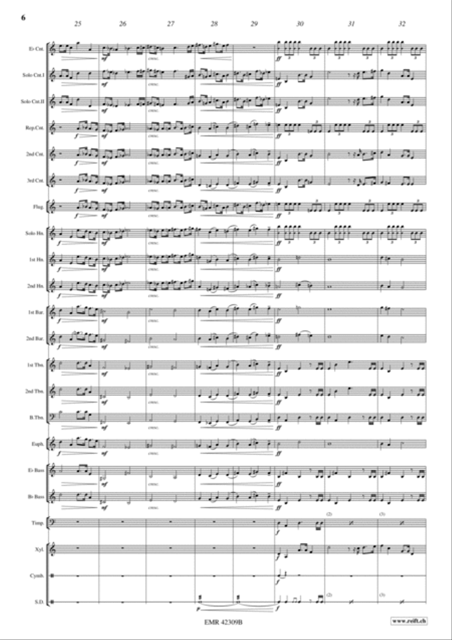 Knights Of The Round Table Brass Band scores gallery preview page 6