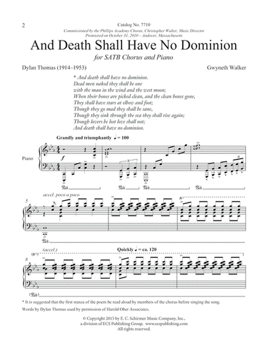 Death Shall Have No Dominion, And (Downloadable)