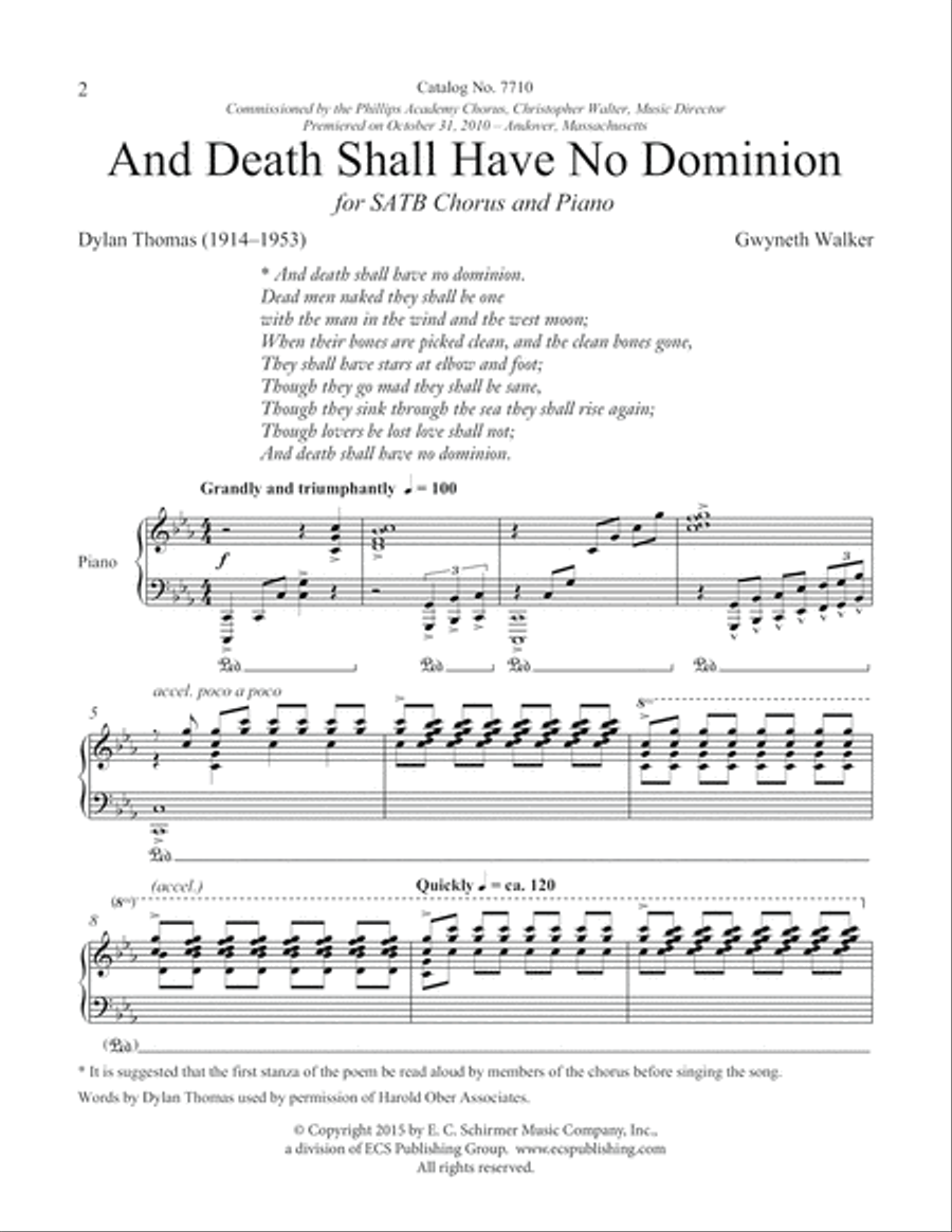 Death Shall Have No Dominion, And 4-Part scores gallery preview page 2