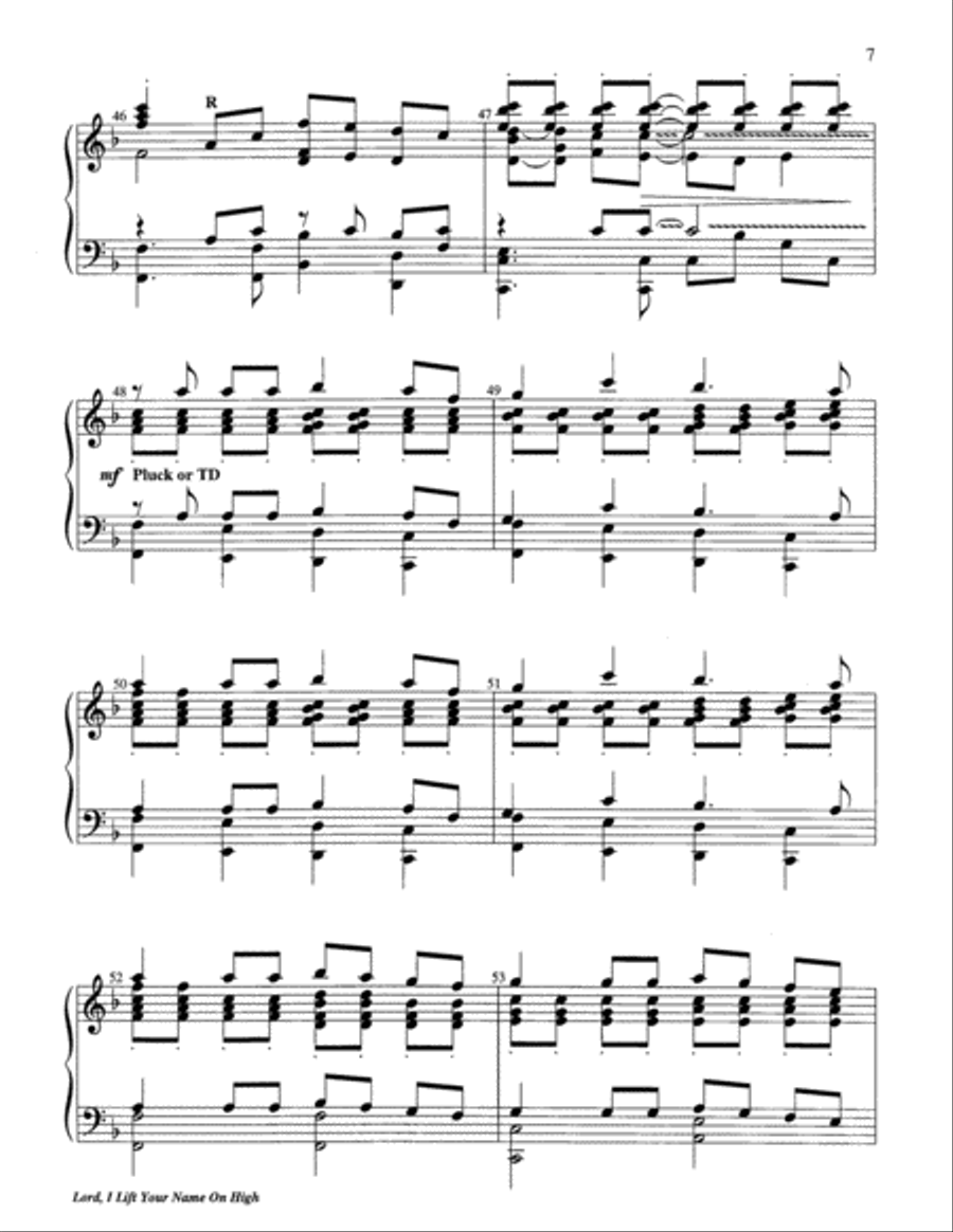 Lord, I Lift Your Name on High 5-Octaves scores gallery preview page 7