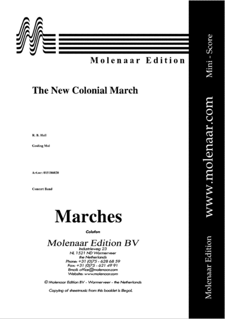 The New Colonial March Concert Band scores gallery preview page 2