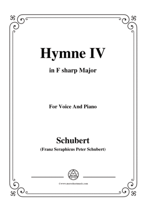 Schubert-Hymne(Hymn) IV,D.662,in F sharp Major,for Voice&Piano