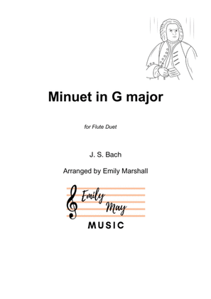 Book cover for Minuet in G major (for Flute Duet)