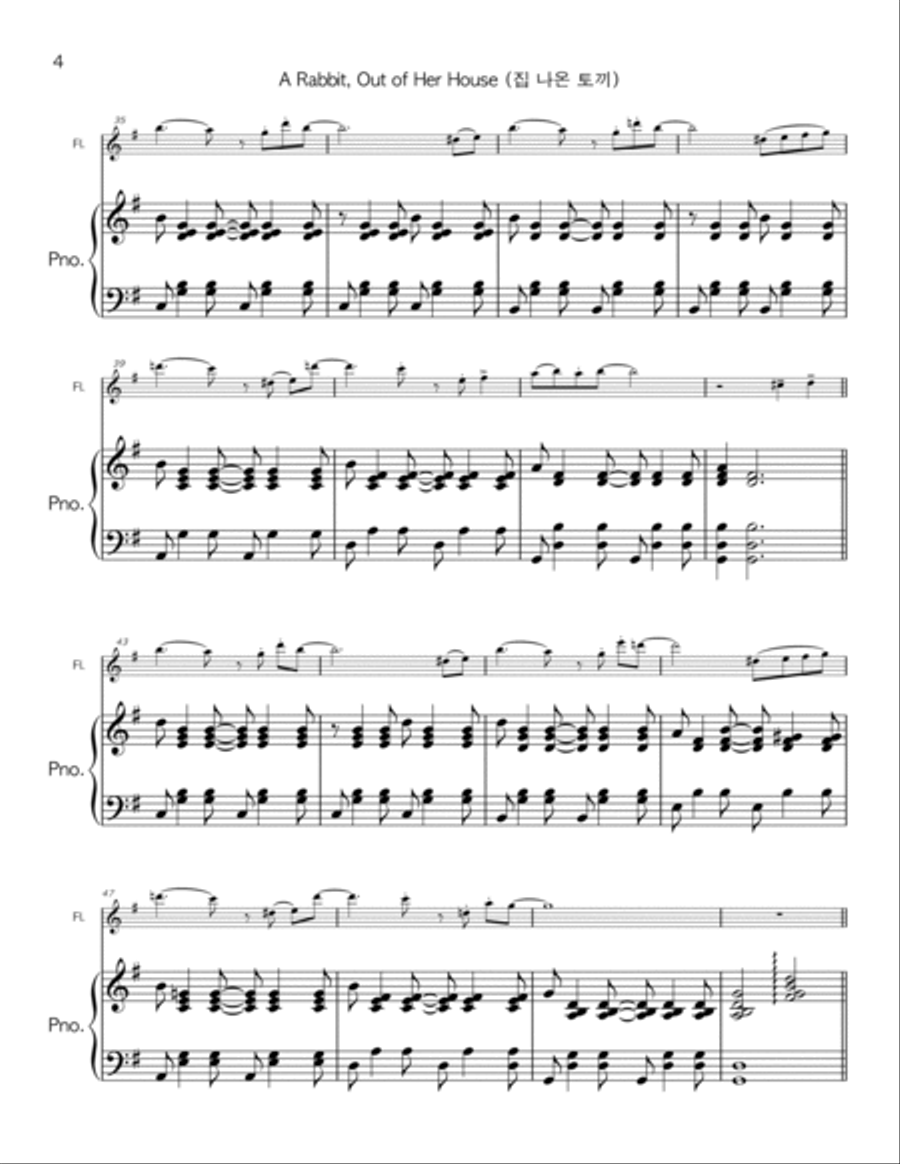 Contemporary Music for Flute and Piano Flute Solo scores gallery preview page 6