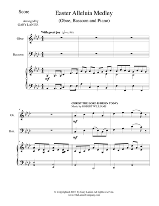 Book cover for EASTER ALLELUIA MEDLEY (Trio – Oboe, Bassoon/Piano) Score and Parts