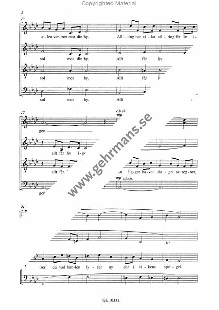 Efter regnet Efter regnet 4-Part scores gallery preview page 3