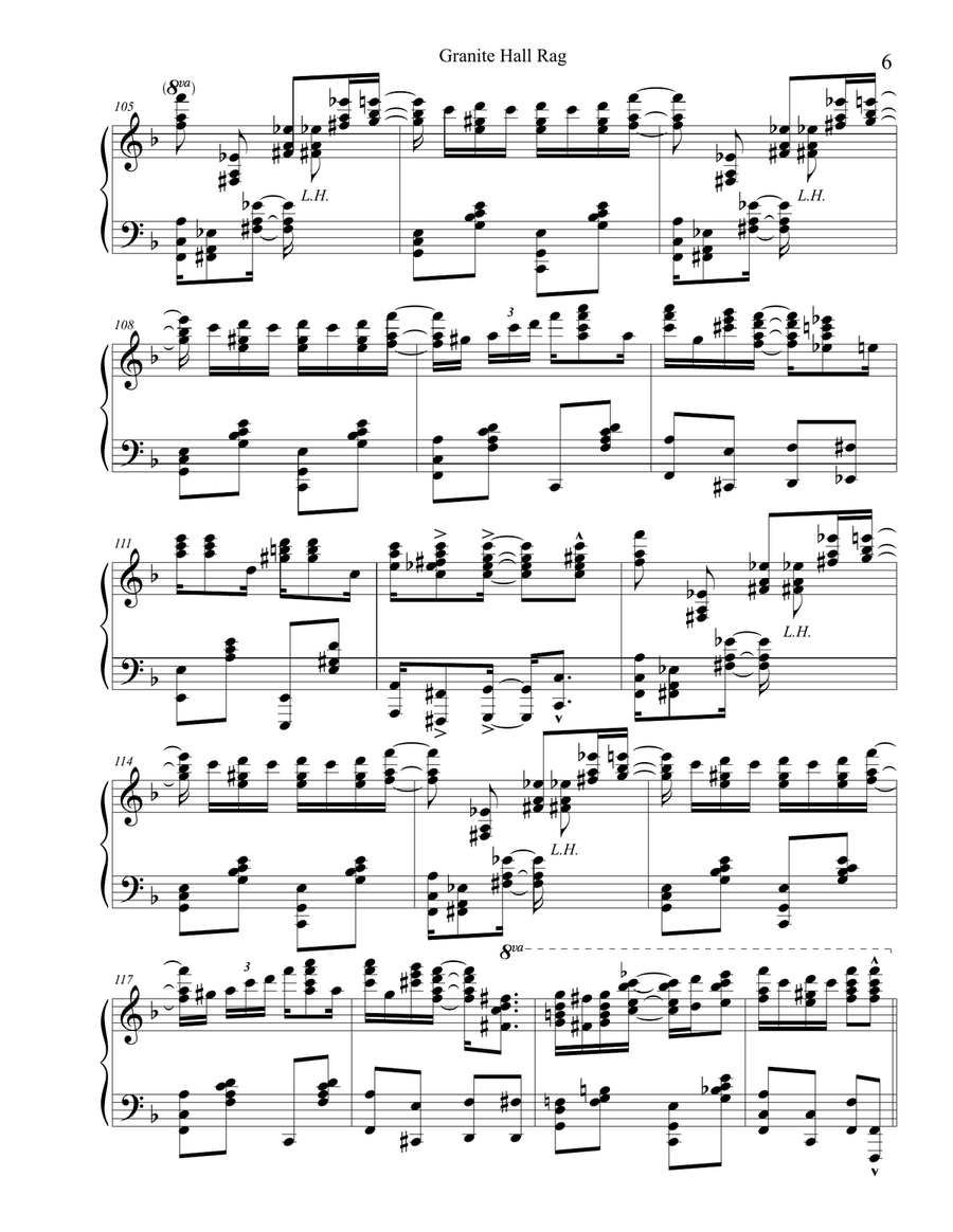 The New England Ragtime Suite Piano Solo scores gallery preview page 6
