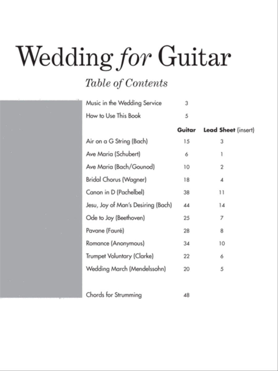 Wedding for Guitar - in Tab Electric Guitar scores gallery preview page 2