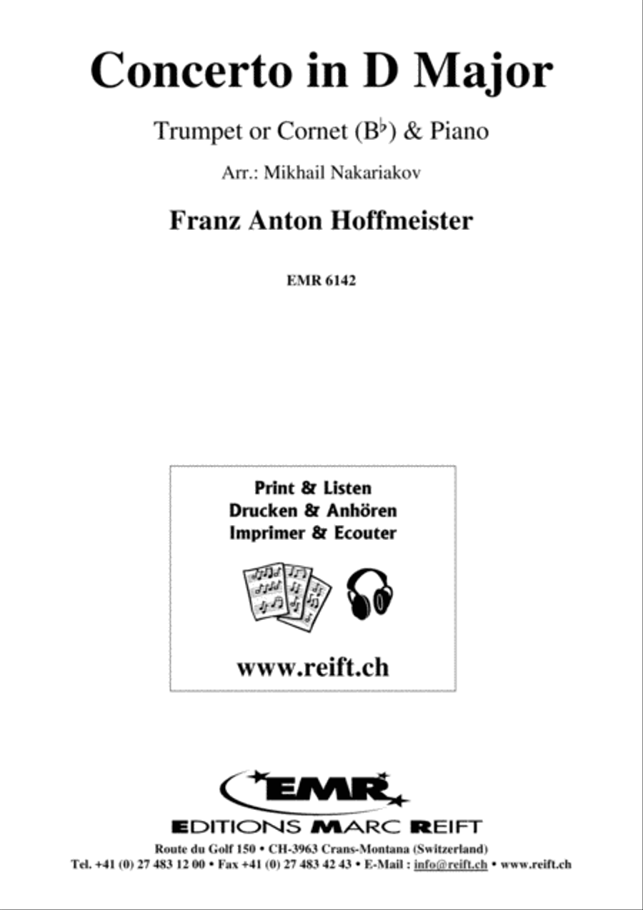 Concerto in D Major Concerto in D Major Cornet scores gallery preview page 2