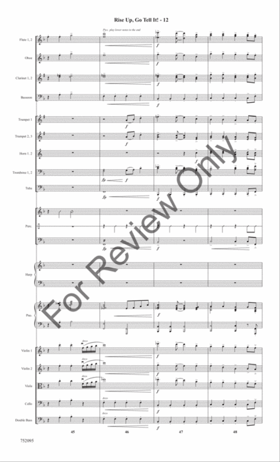 Rise Up, Go Tell It! Rise Up, Go Tell It! Full Orchestra scores gallery preview page 15