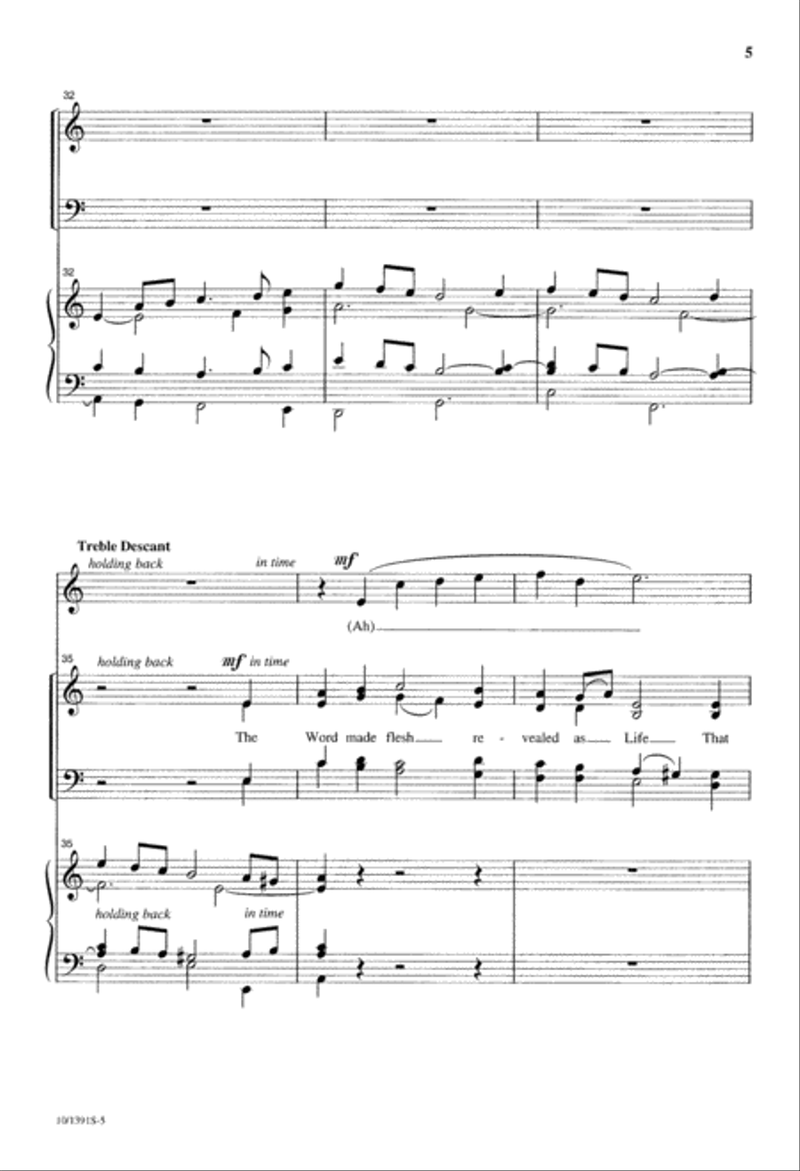 When Christ Was Born 4-Part scores gallery preview page 5