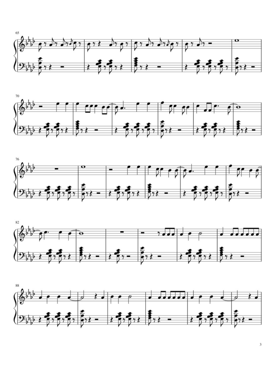 Closer Closer Easy Piano scores gallery preview page 3