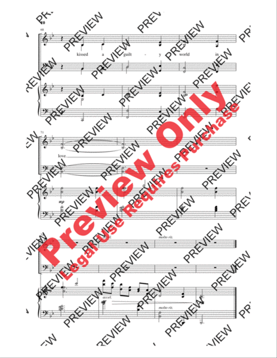 Here Is Love, Vast As the Ocean 4-Part scores gallery preview page 9