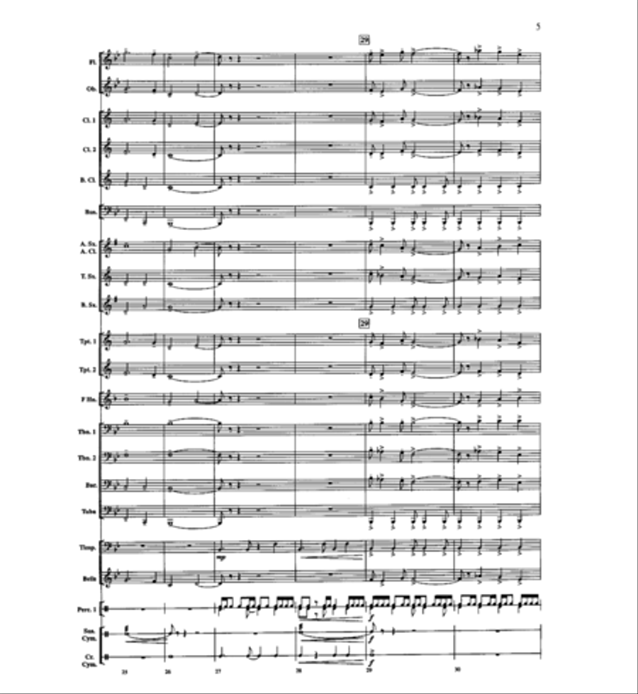 On Freedom's Wings Concert Band scores gallery preview page 6