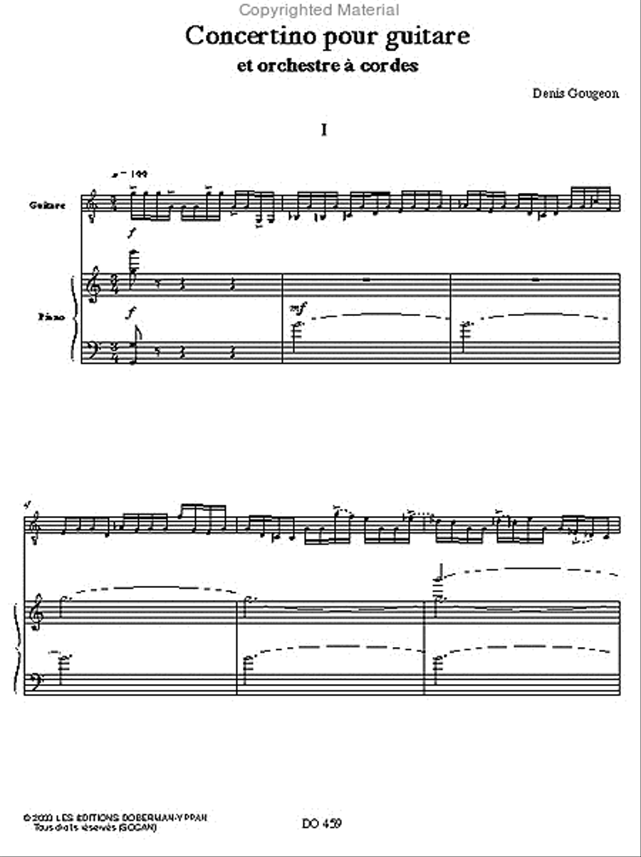 Concertino for guitar (piano red) Orchestra scores gallery preview page 2