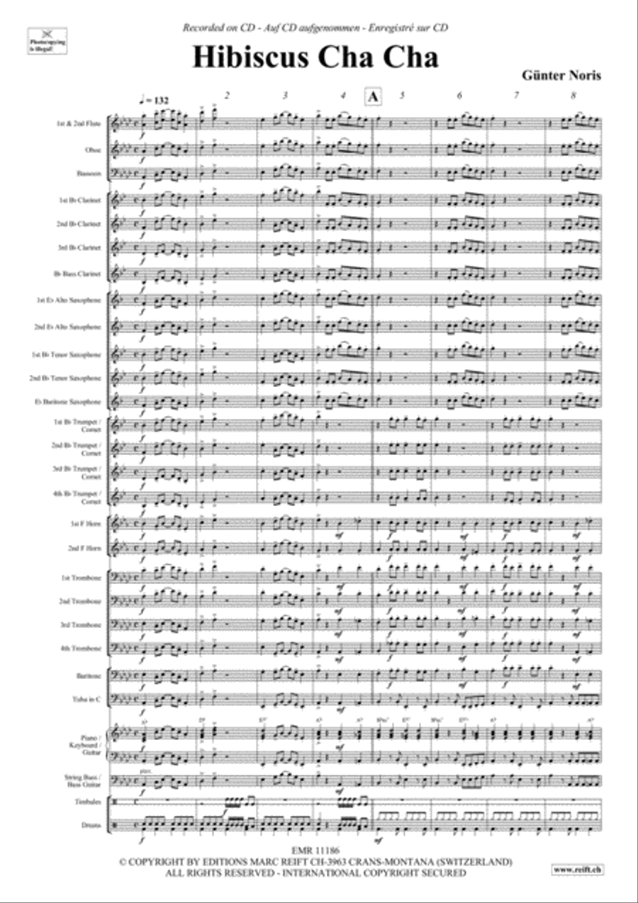 Hibiscus Cha Cha Concert Band scores gallery preview page 4