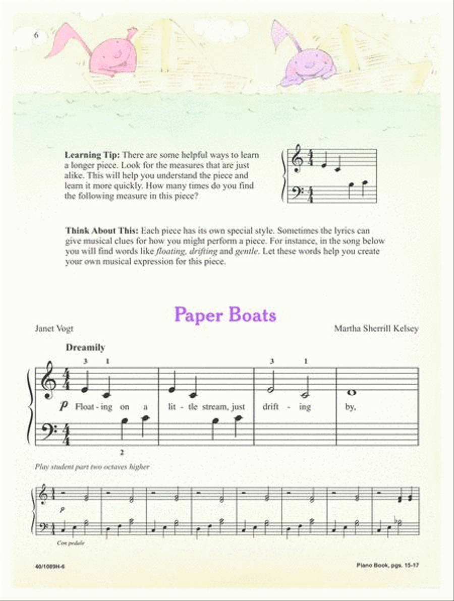 Master Class Series - On-Staff Starter Piano Method scores gallery preview page 6