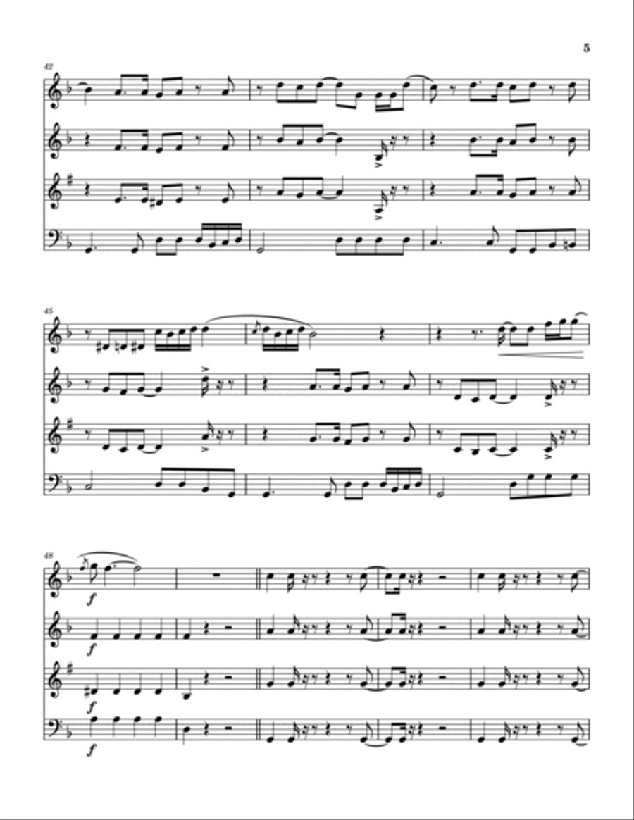 People Gotta Move People Gotta Move Woodwind Quintet scores gallery preview page 6