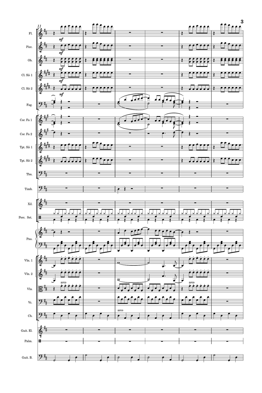 Mamma Mia Full Orchestra scores gallery preview page 3