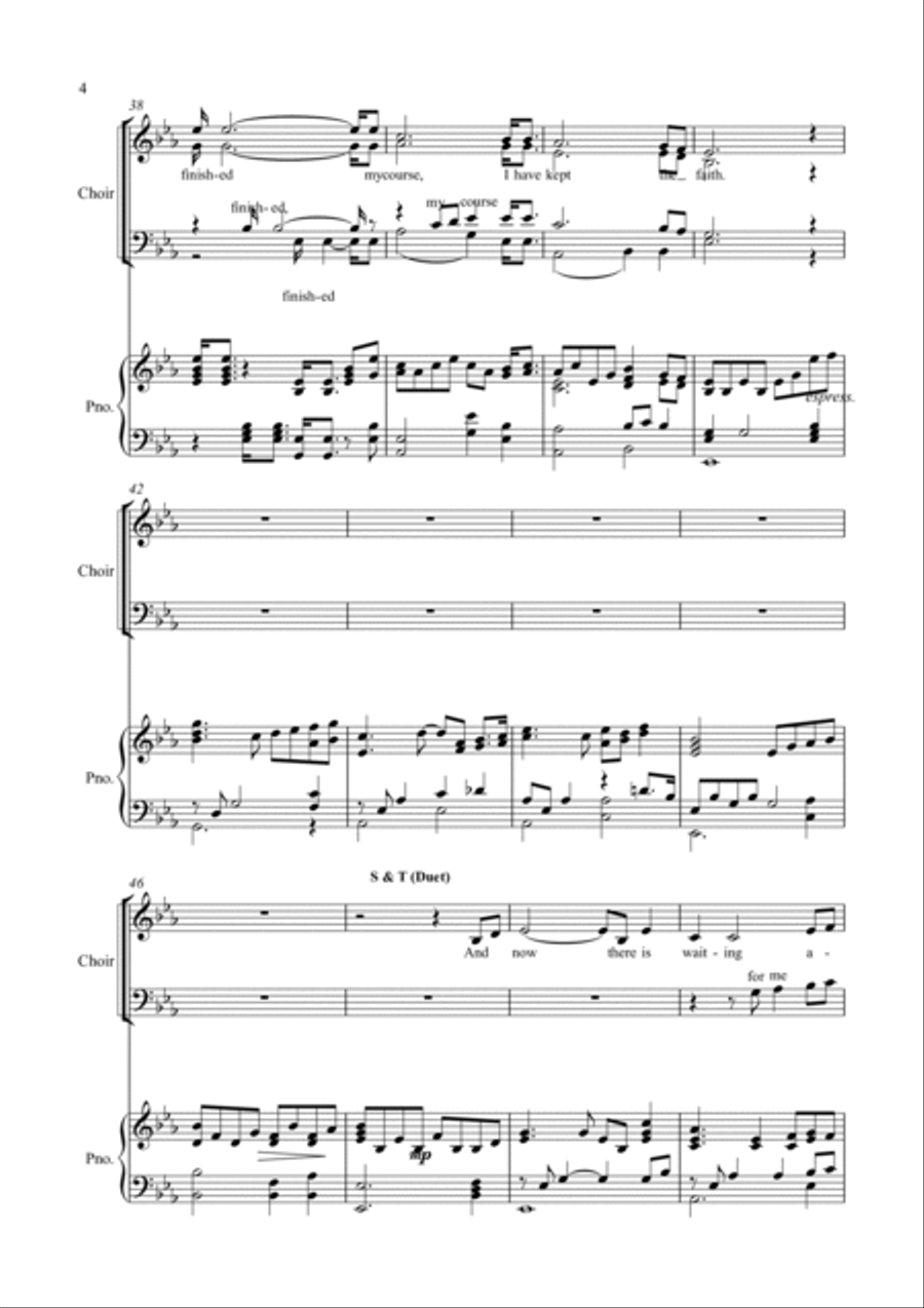 I have kept the faith Choir scores gallery preview page 4