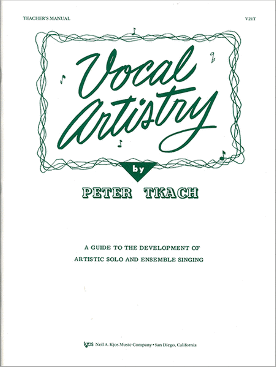 Vocal Artistry, Teacher's Manual